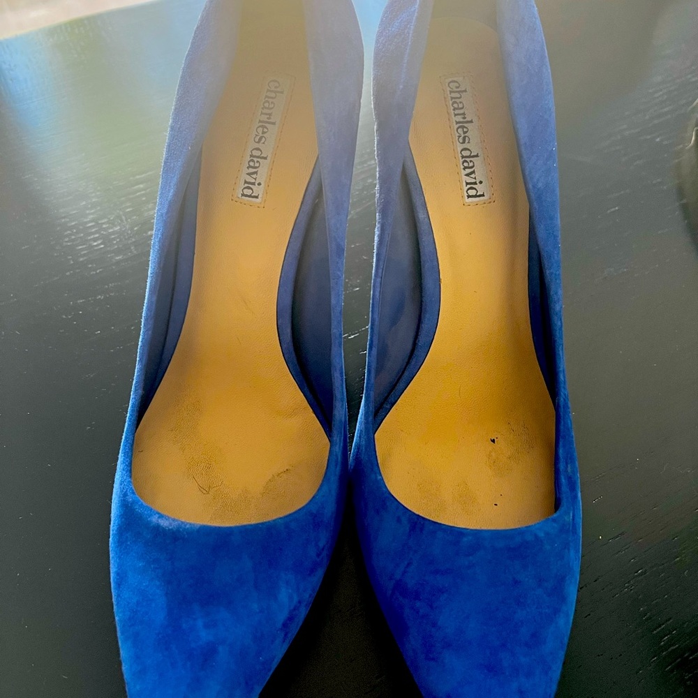 Gorgeous electric blue high pumps